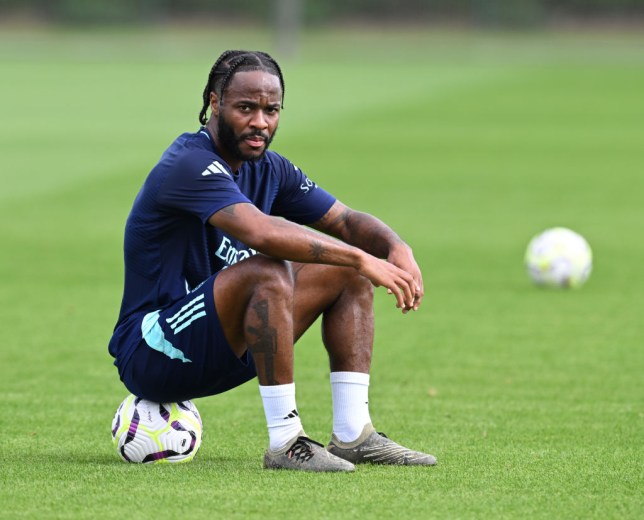 Raheem Sterling of Arsenal at Sobha Realty Training Centre