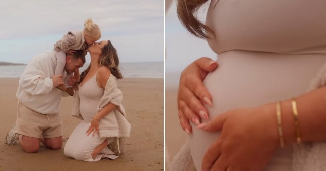 Charlotte Crosby showing baby bump