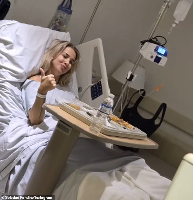 Former Argentine actress Soledad Fandiño is using her recent breast cancer diagnosis to raise awareness. The 42-year-old shared a series of pictures on her Instagram last Friday of her recovering from surgery and waited until Monday to reveal for the first time that she was recovering from the disease