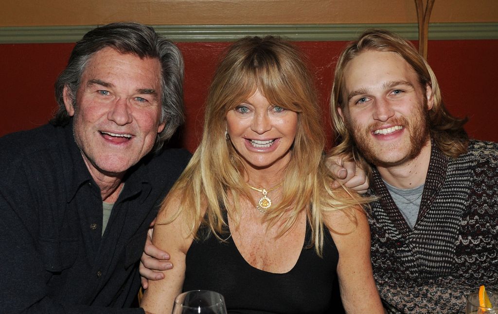 Kurt Russell, Goldie Hawn and Wyatt Russell attend the "Cold in July" Dinner and Party hosted by The Snow Lodge x Eveleigh on January 18, 2014 in Park City, Utah