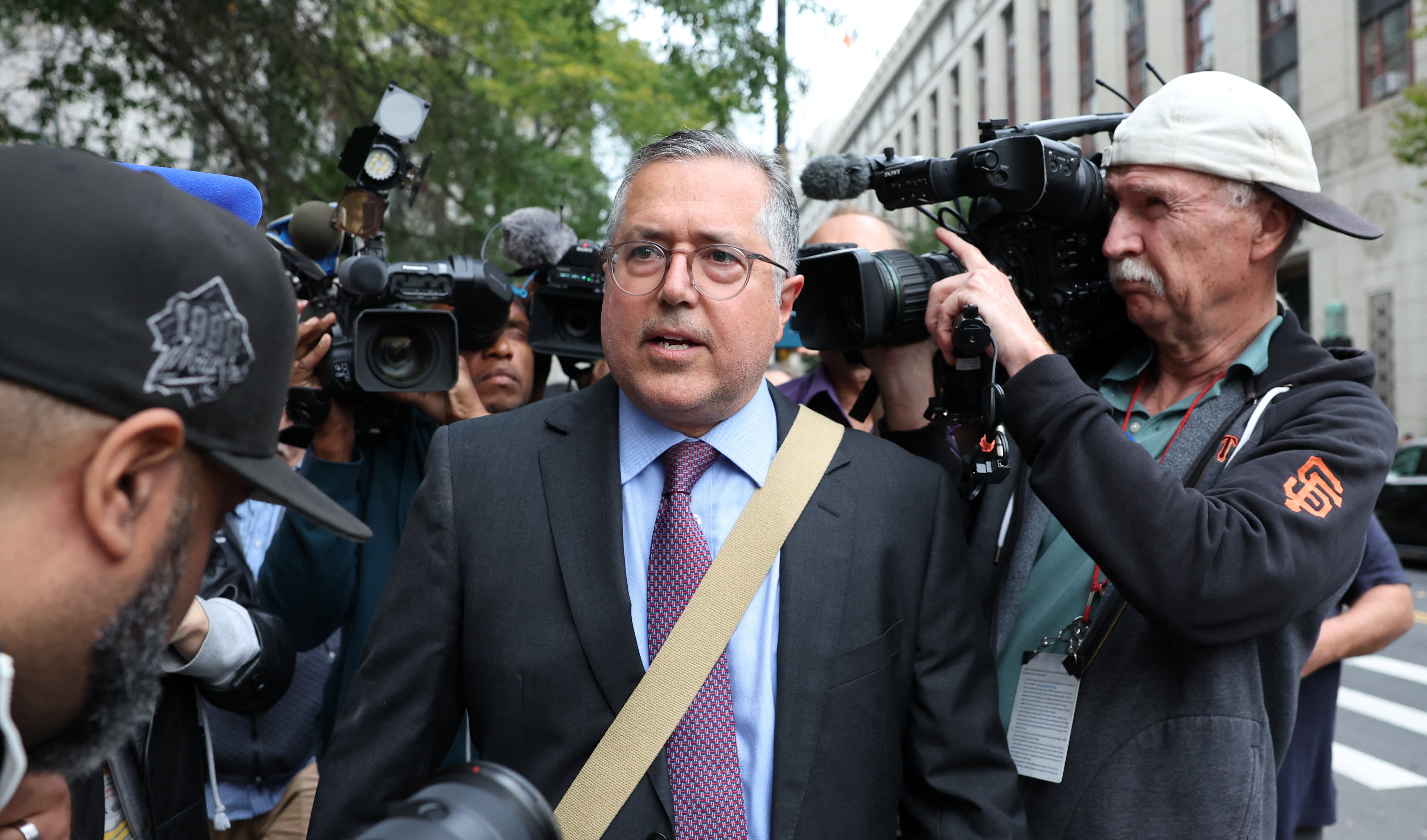 Attorney Marc Agnifilo arrives at United States Court in Manhattan after music mogul Sean "Diddy" Combs was arrested by federal agents in New York City