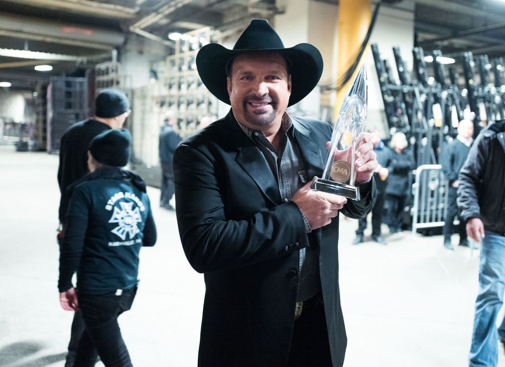 Garth Brooks backstage at the 53rd annual CMA Awards at Bridgestone Arena on November 13, 2019 