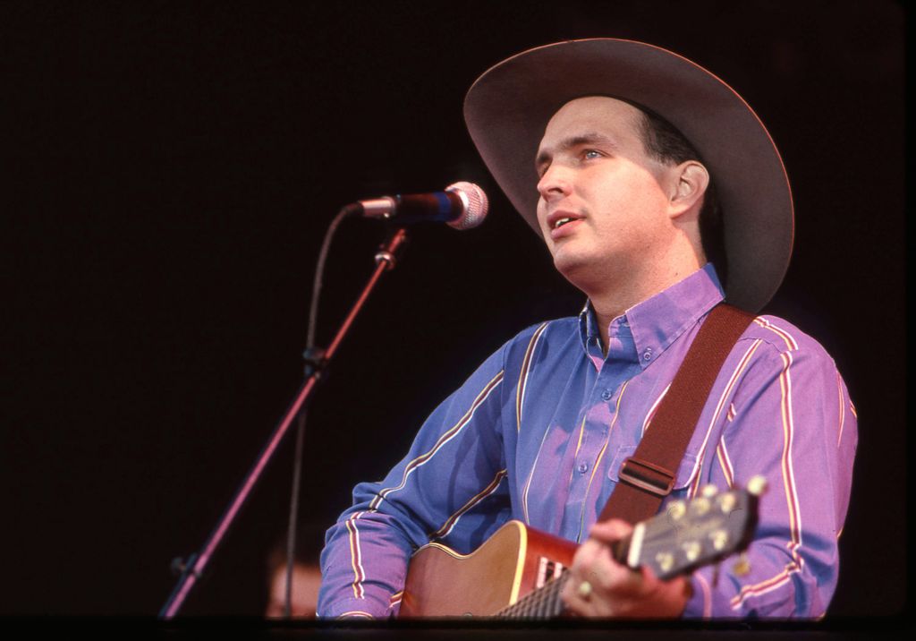 Garth Brooks performs for the Parade of Pennies on January 1, 1989 in Nashville, Tennessee