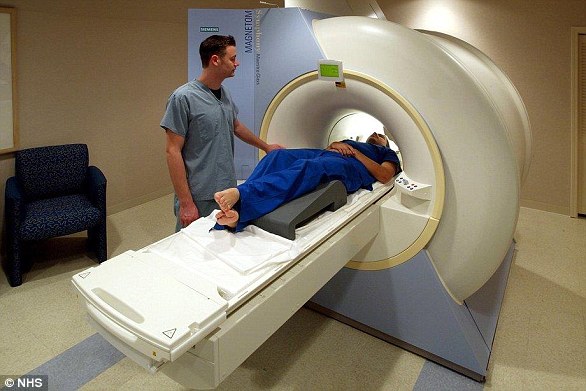 Magnetic resonance imaging (MRI) is a type of scan that uses strong magnetic fields and radio waves to produce detailed images of the inside of the body. An MRI scanner is a large tube that contains powerful magnets. You lie inside the tube during the scan