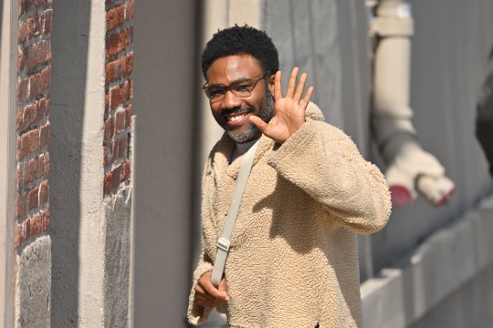 Donald Glover waving 