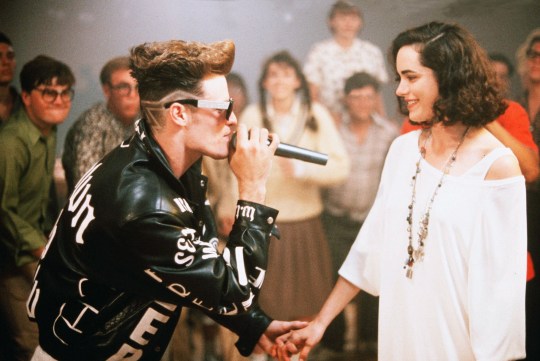 Vanilla Ice and Kristin Minter in Cool As Ice music video