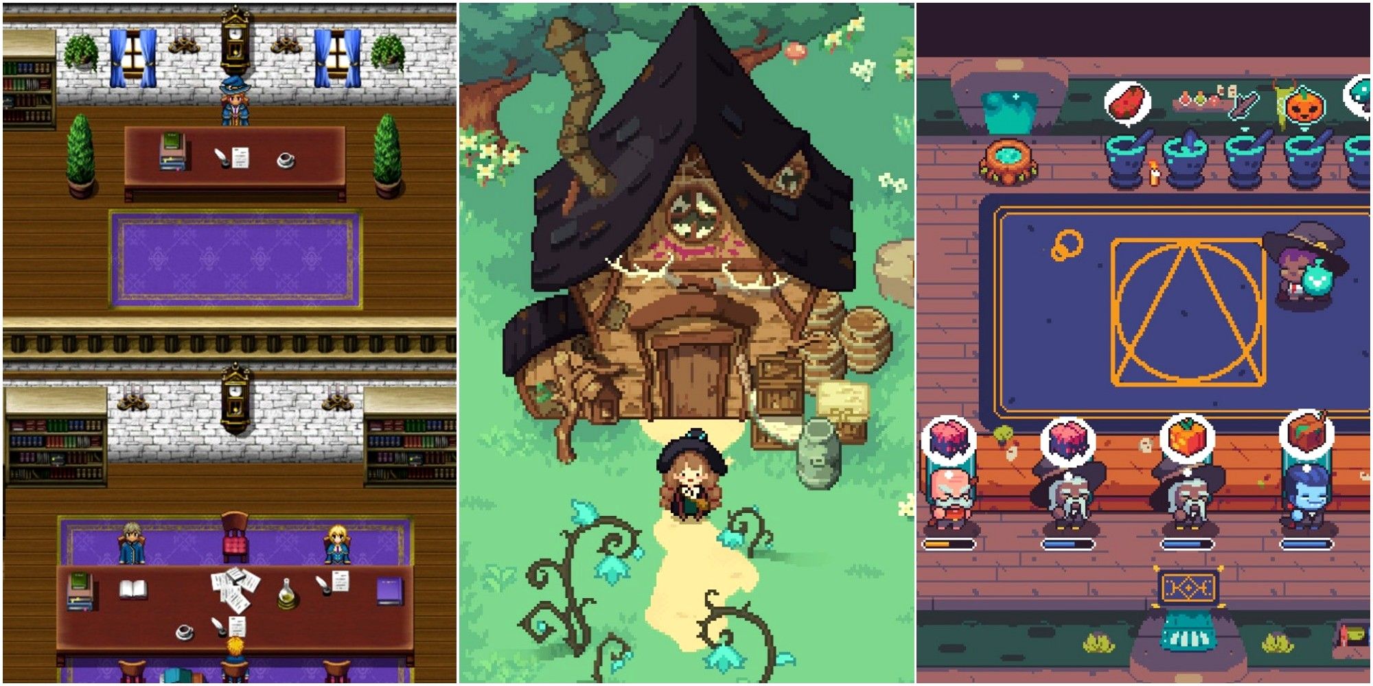 indie witch games split image magic