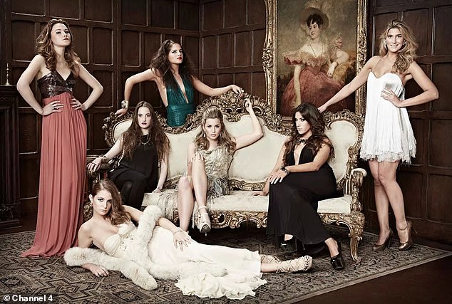 Binky was one of the original Made In Chelsea cast in 2011 (L-R) Amber Atherton, Millie Mackintosh, Binky, Rosie Fortescue, Caggie Dunlop, Gabriella Ellis and Cheska Hull