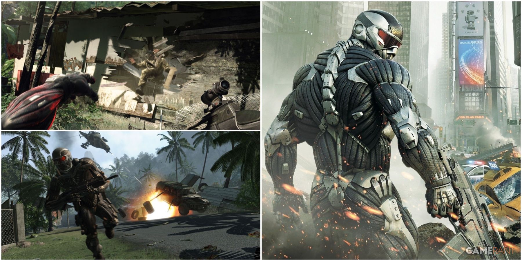 A Collage Of Art From Crysis & Crysis 2