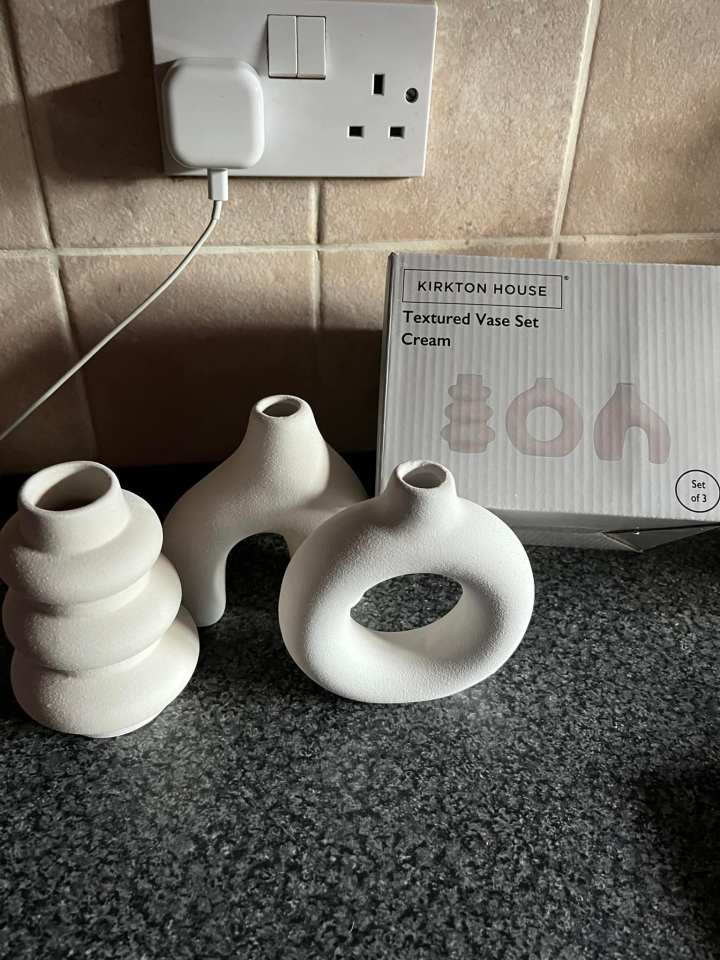 This minimalist vase set costs less than 50p at Aldi