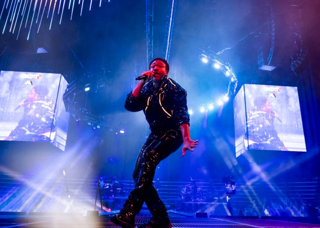 DETROIT, MICHIGAN - AUGUST 17: Childish Gambino performs during The New World Tour at Little Caesars Arena on August 17, 2024 in Detroit, Michigan. (Photo by Scott Legato/Getty Images)