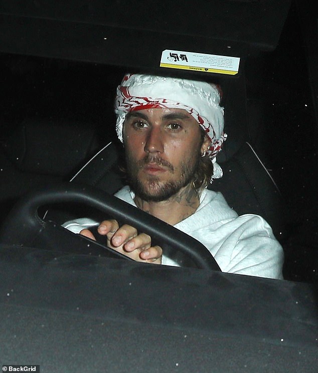 Justin Bieber was spotted leaving the storied Chateau Marmont over the weekend in Los Angeles