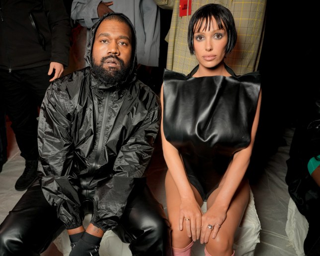 Kanye West and Bianca Censori at Marni fashion show 2024