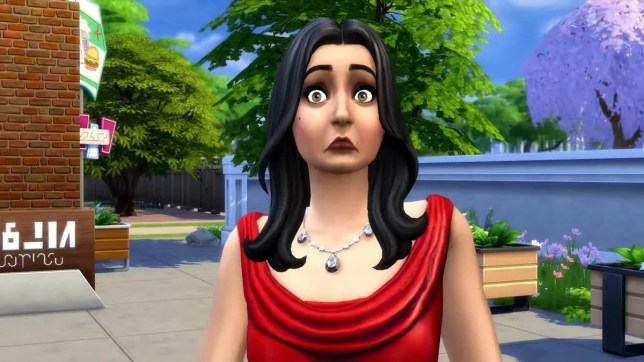 Bella Goth with a surprised look on her face.