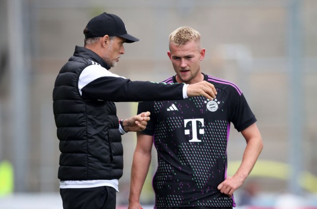 Matthijs de Ligt with Thomas Tuchel