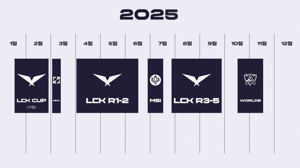 LCK Calender 2025