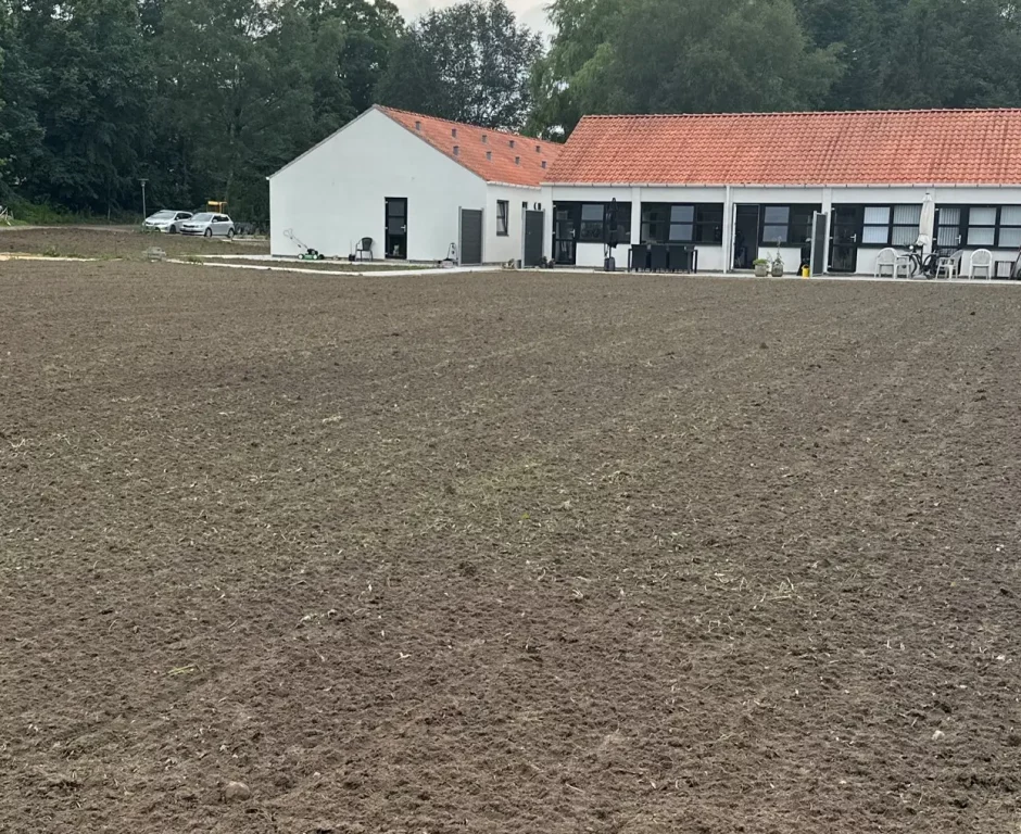 Resultat efter anlægning af græsplæne eller omlægning af græsplæne