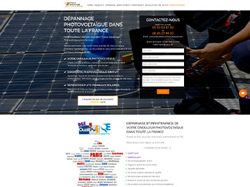 Creación sitio web para reparaciones fotovoltaicas en Francia