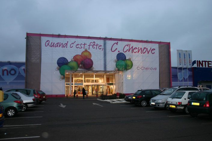 habillage monumental Géant Casino Chenove