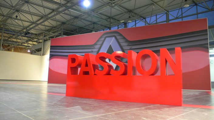 Lettres 3D "Passion" en XPS