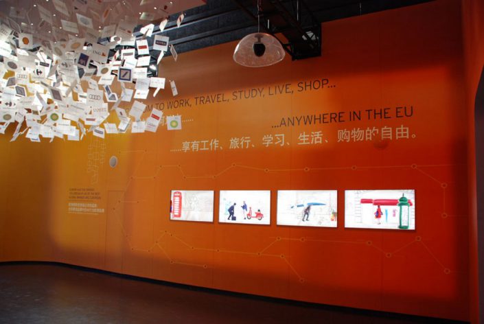 textile adhésif - Expo Universelle Shanghai pavillon Cee
