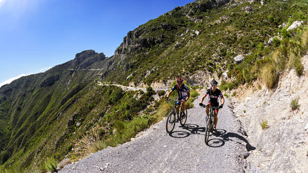 Mountain bike in Granada area, Andalucía southern Spain