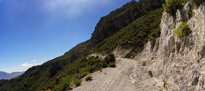 Mountain bike in Almuñécar, Costa Tropical south of Spain