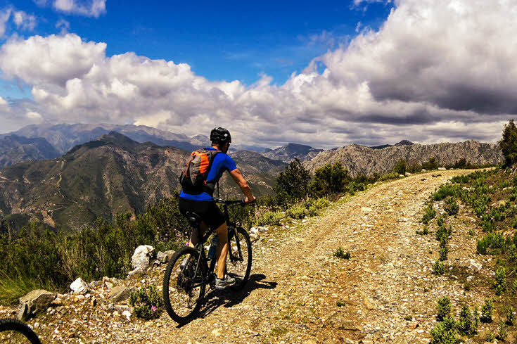 Mountain bike in Granada area, Andalucía southern Spain