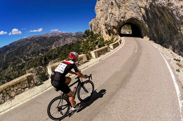 Road cycling Carretera de la cabra south Spain