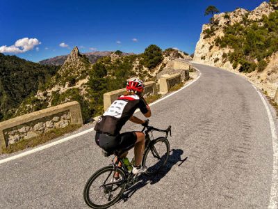 Road bike in Almuñécar, Costa Tropical south of Spain