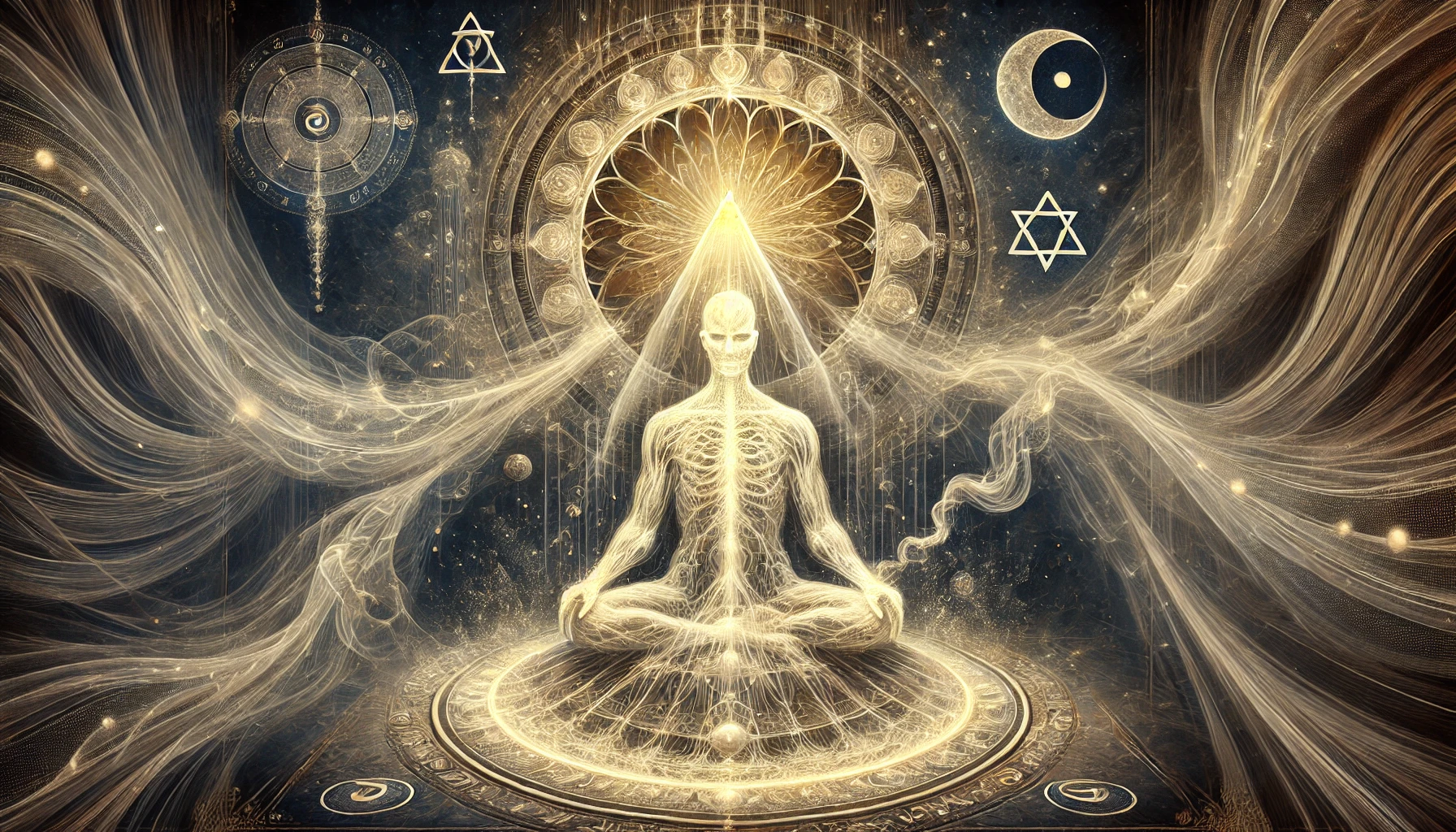A person from different traditions using breath in meditation