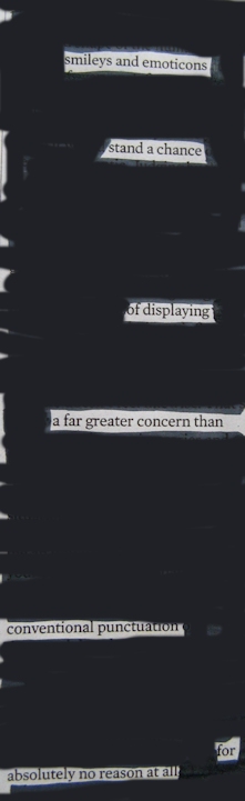 Newspaper blackout poem