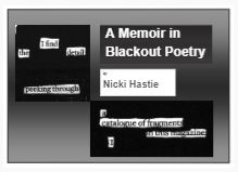 Cover image of A Memoir in Blackout Poetry