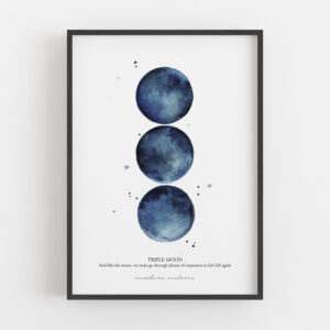 Triple Moon - Dark Blue