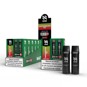 N One Mesh Pod Watermelon Ice 1600 Puffar Per 2 Pack