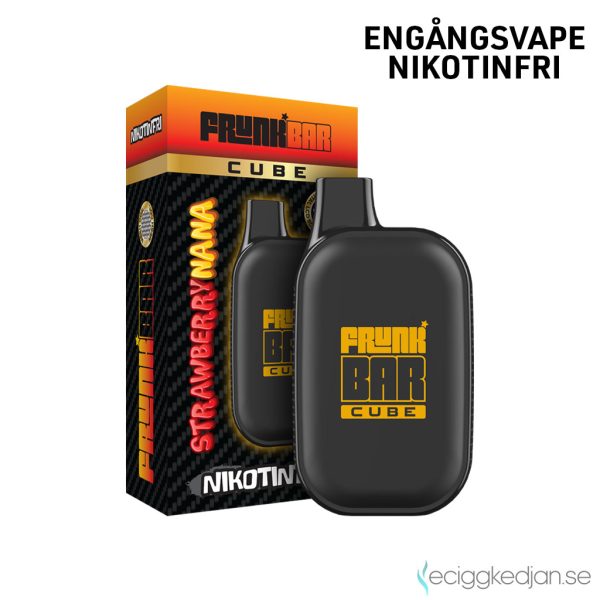 Frunk Bar Cube ZERO Mesh | Strawberry Nana | Engångs Vape | 0mg | 12ml