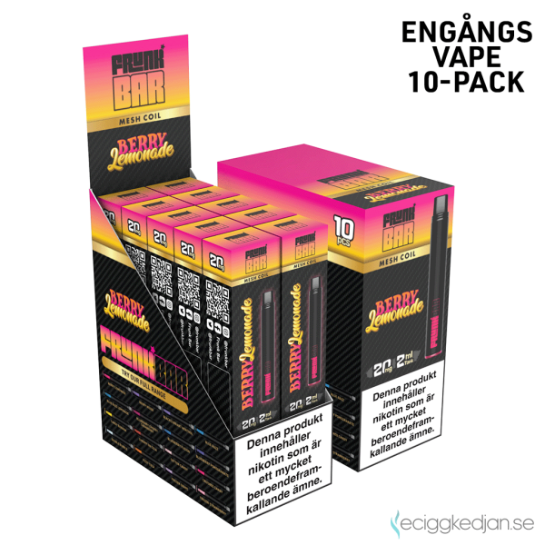 Frunk Bar Mesh | Berry Lemonade | Engångs Vape | 20mg | 10pack