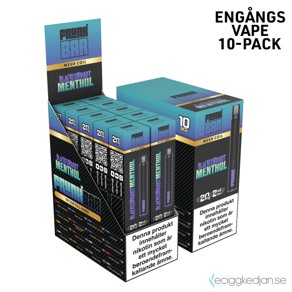 Frunk Bar Mesh | Blackcurrant Menthol | Engångs Vape | 20mg | 10pack