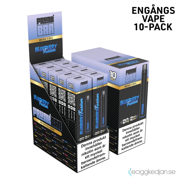 Frunk Bar Mesh | Blueberry Fusion | Engångs Vape | 20mg | 10pack