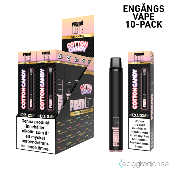 Frunk Bar Mesh | Cotton Candy | Engångs Vape | 20mg | 10pack