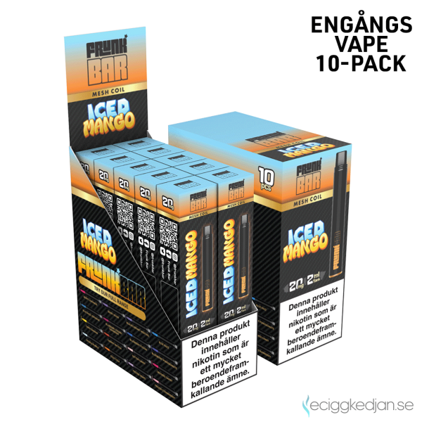 Frunk Bar Mesh | Iced Mango | Engångs Vape | 20mg | 10pack