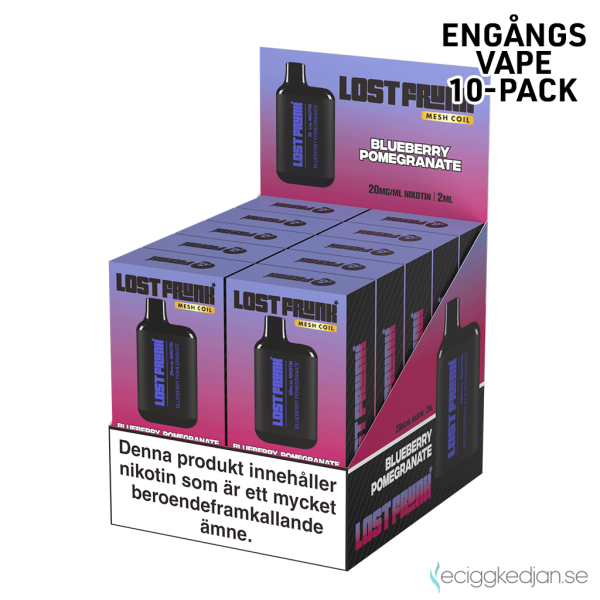 Lost Frunk Mesh | Blueberry Pomegranate | Engångs Vape | 20mg | 10pack