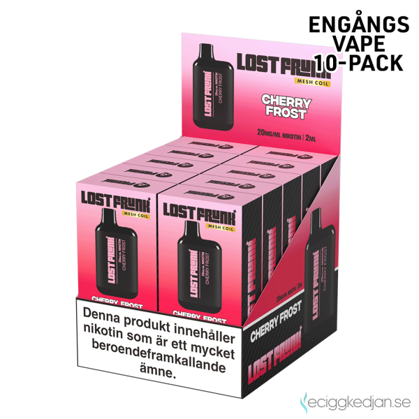 Lost Frunk Mesh | Cherry Frost | Engångs Vape | 20mg | 10pack