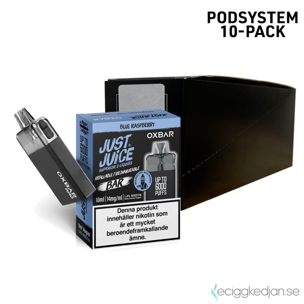 Just Juice Oxbar | Blue Raspberry | 2ml 14mg | 10pack