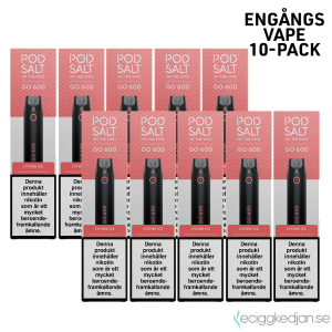 Pod Salt GO 600 | Lychee Ice | Engångs Vape | 10-pack