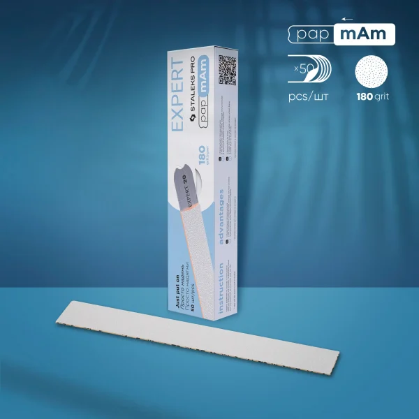 Staleks Pro Disposable White Files PapmAm (50 Pcs)