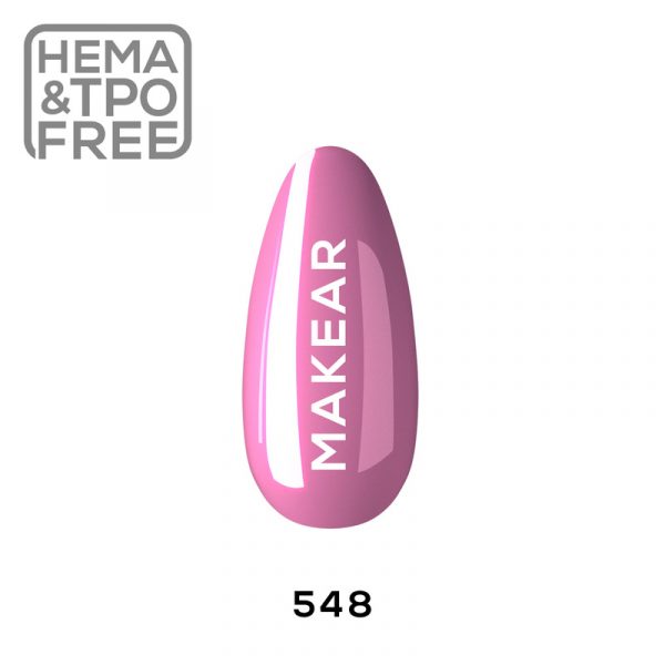 Makear gel polish 548 on nail