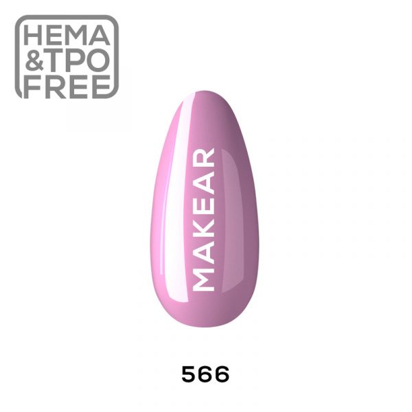 Makear gel polish 566 on nail