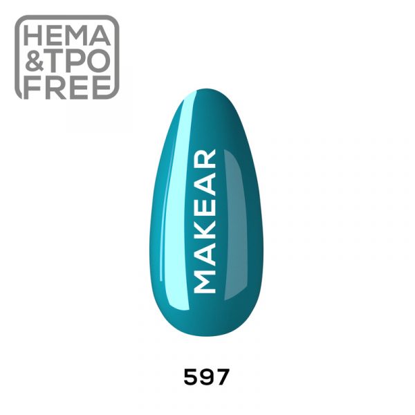 Makear gel polish 597 on nail