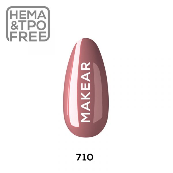 Makear gel polish 710 on nail